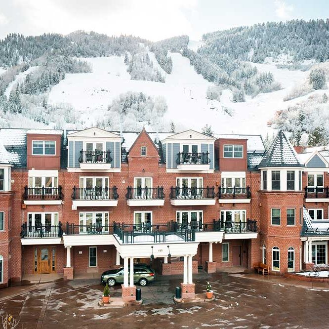 The Aspen Mountain Residences in winter